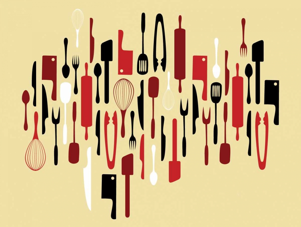 Wall Art Painting id:25922, Name: Kitchen Utensils I, Artist: Grey, Jace