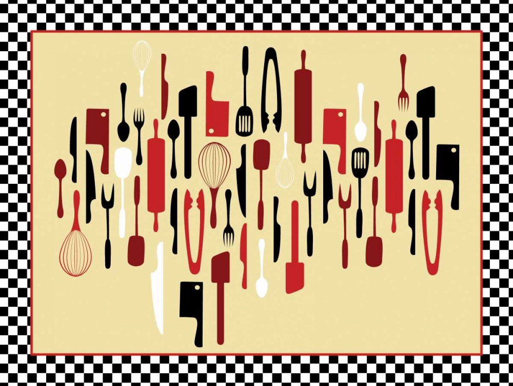 Wall Art Painting id:25925, Name: Kitchen Utensils IV, Artist: Grey, Jace