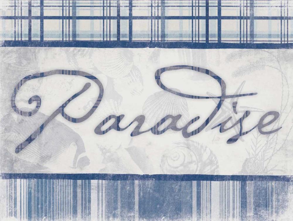 Wall Art Painting id:26063, Name: Paradise in Navy, Artist: Grey, Jace