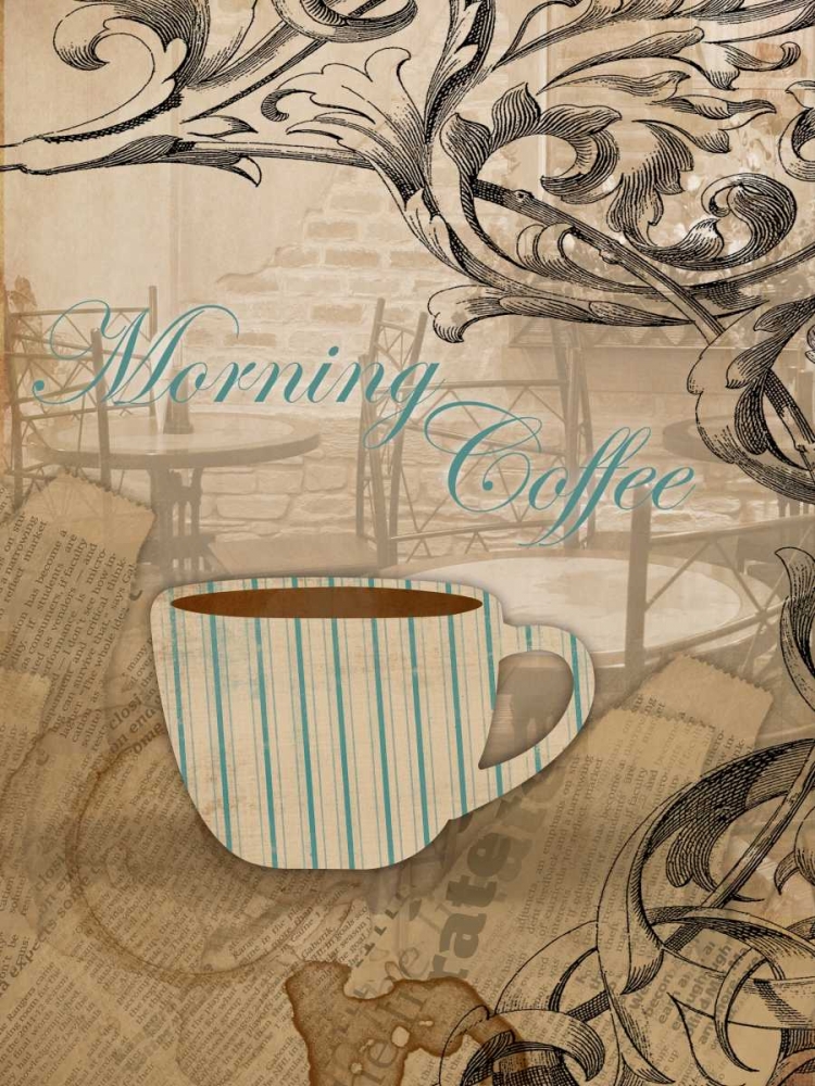 Wall Art Painting id:26282, Name: Morning Coffee, Artist: Grey, Jace