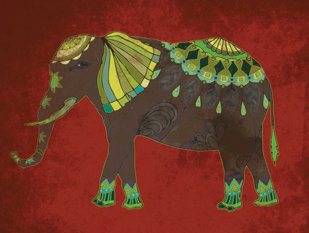 Wall Art Painting id:26376, Name: Indian Elephant 2, Artist: Grey, Jace
