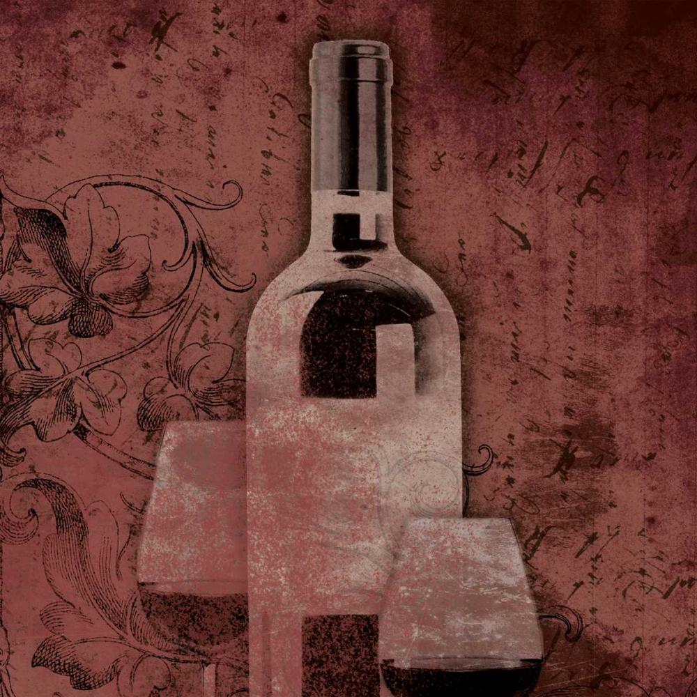 Wall Art Painting id:27090, Name: Wine and glass, Artist: Grey, Jace