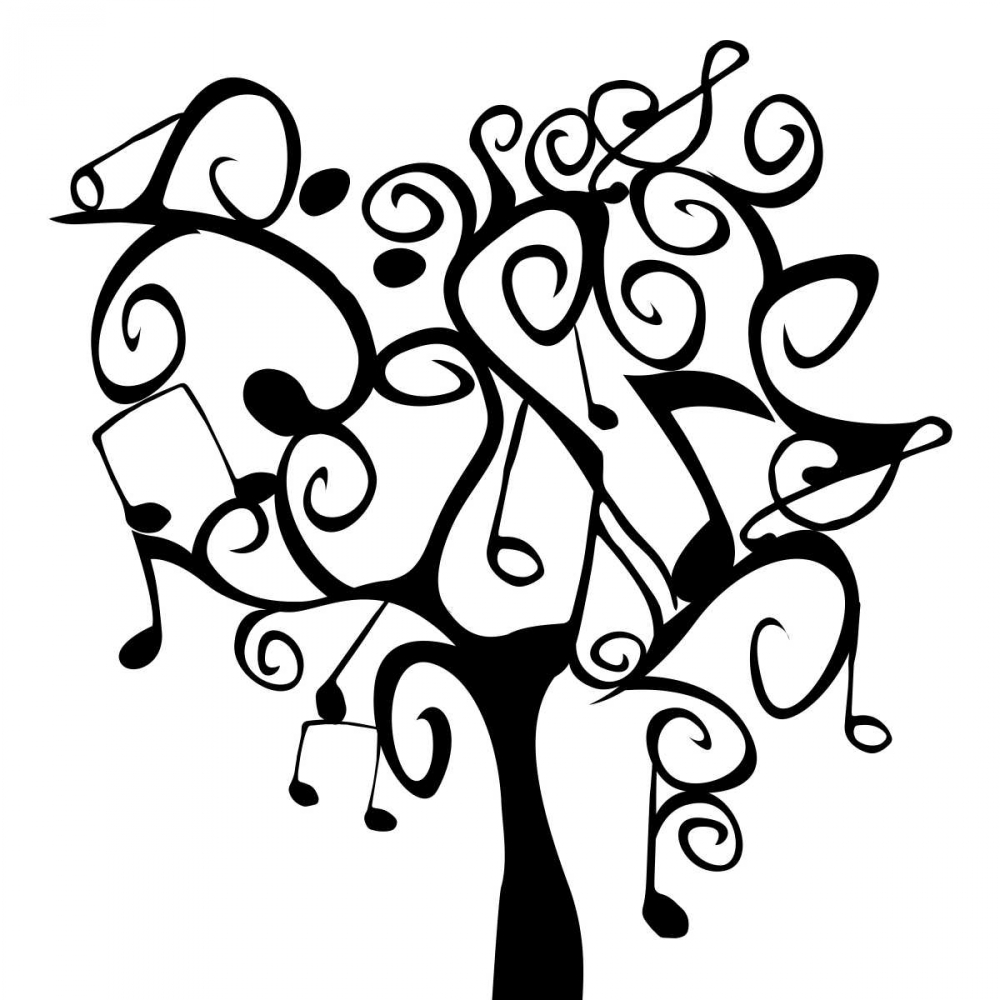 Wall Art Painting id:27307, Name: Musical Tree 2, Artist: Grey, Jace