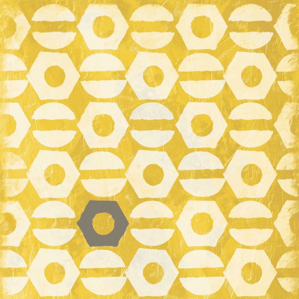 Art Print: Pattern gray yellow