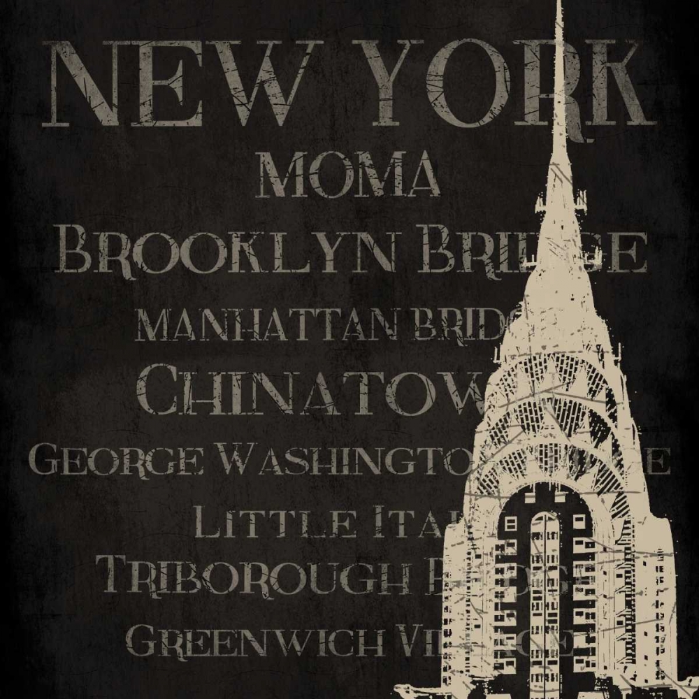 Wall Art Painting id:37565, Name: New York type 2, Artist: Grey, Jace