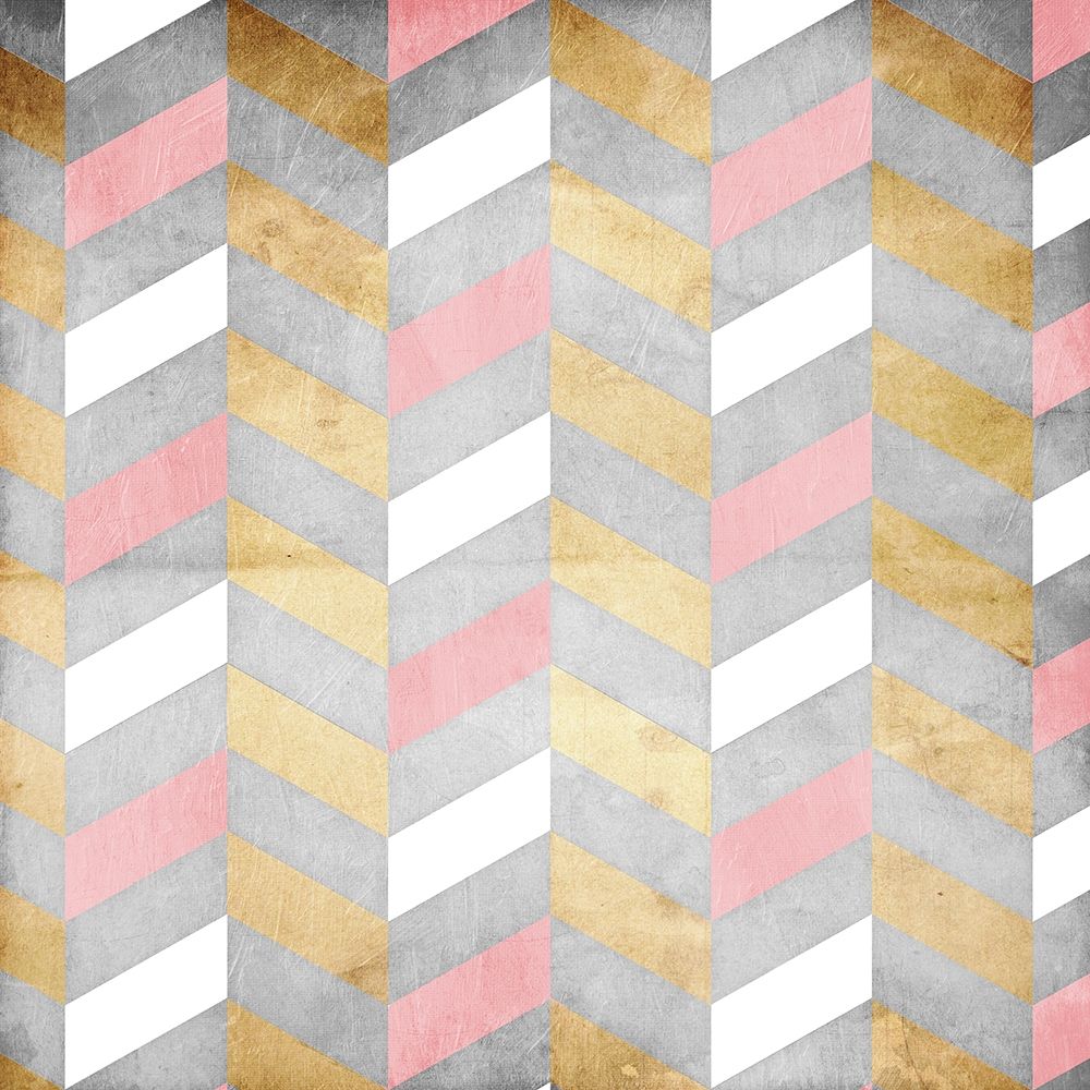 Wall Art Painting id:222796, Name: Gold Silver Pink Pattern, Artist: Grey, Jace