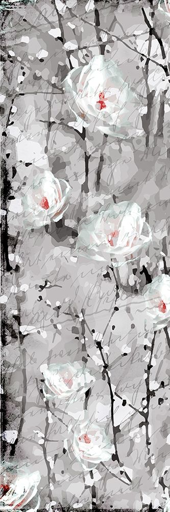 Wall Art Painting id:200058, Name: Blooming in White 1, Artist: Kimberly, Allen