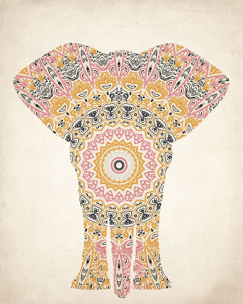 Wall Art Painting id:240873, Name: Mandala Elephant 2, Artist: Kimberly, Allen