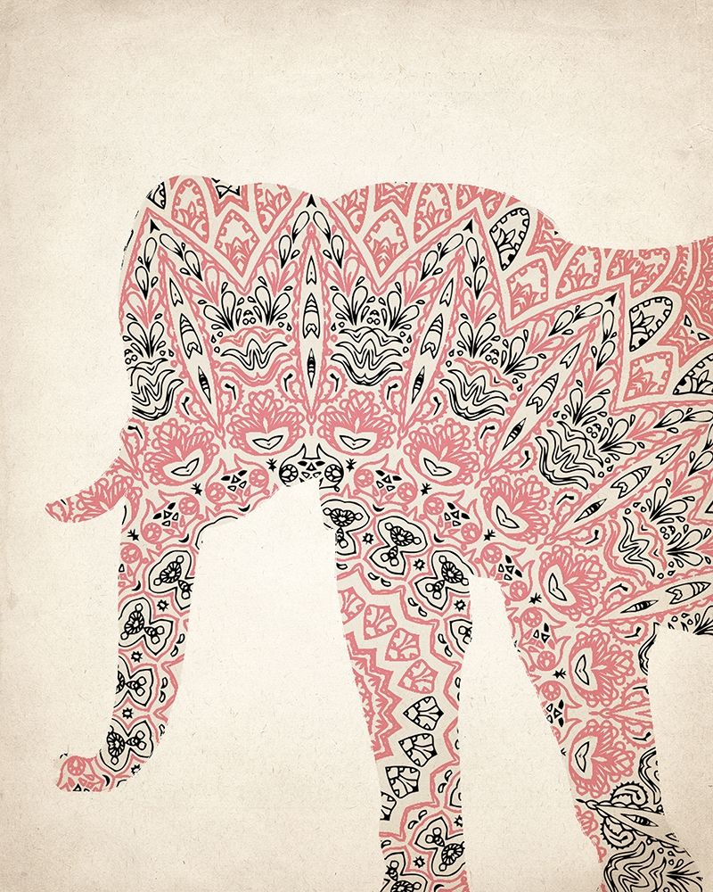 Wall Art Painting id:240874, Name: Mandala Elephant 3, Artist: Allen, Kimberly