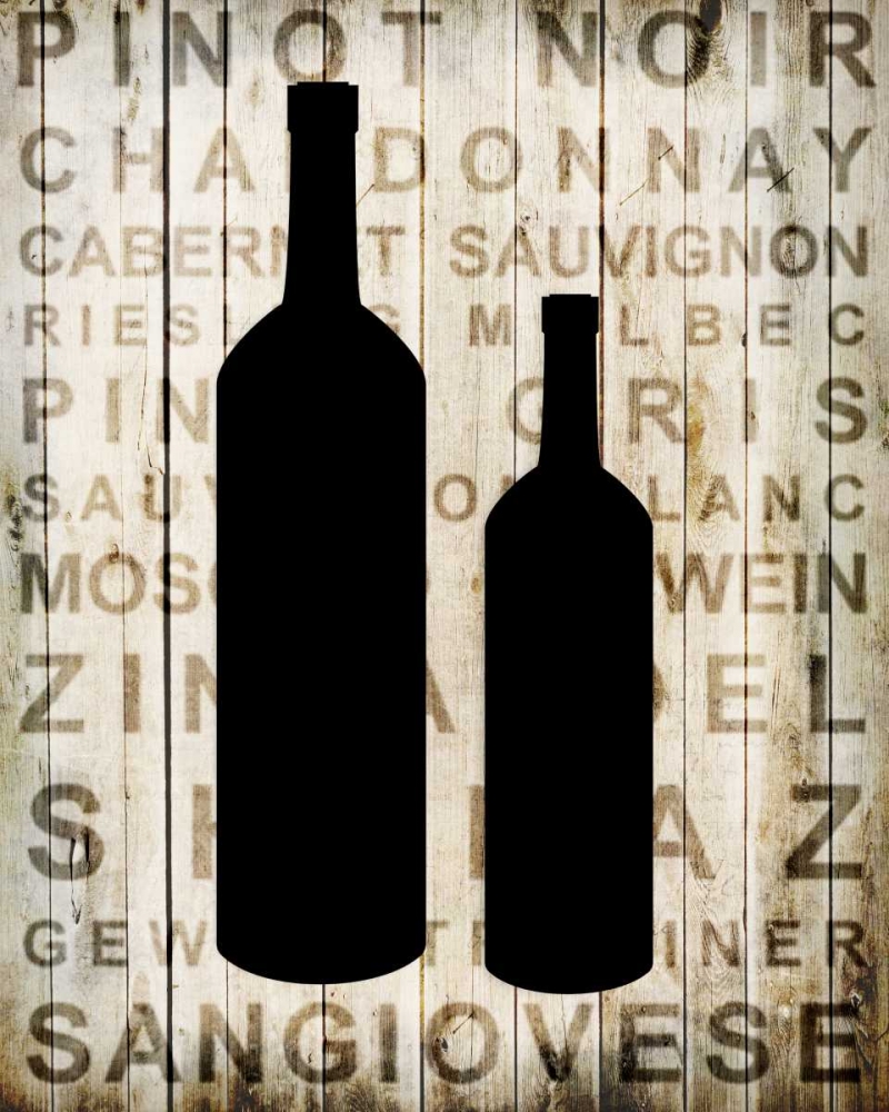 Wall Art Painting id:138143, Name: Wine Silhouette 2, Artist: Allen, Kimberly