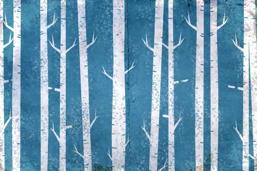 Wall Art Painting id:138166, Name: Blue In the Birches, Artist: Allen, Kimberly