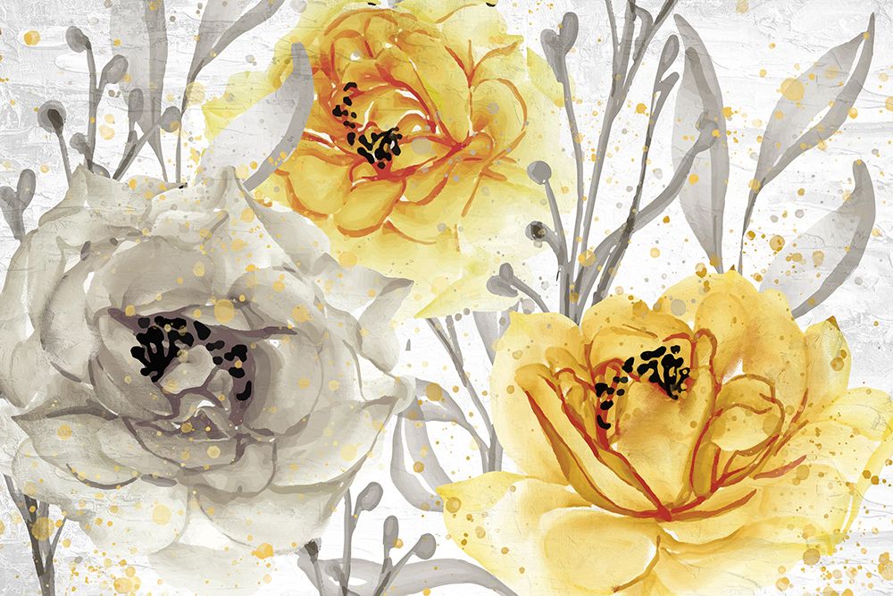 Wall Art Painting id:460959, Name: Yellow Blooming, Artist: Allen, Kimberly