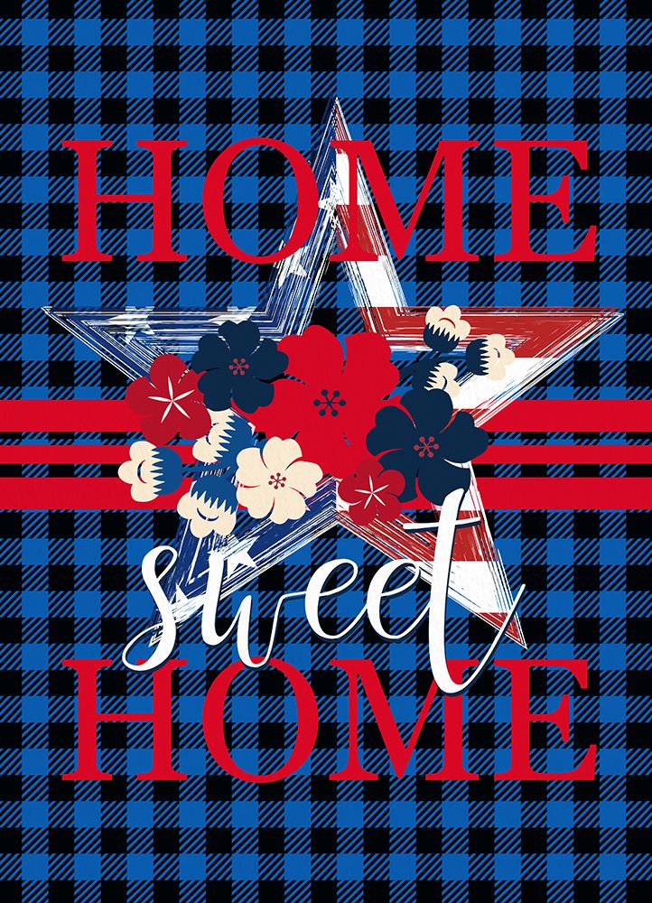 Wall Art Painting id:558028, Name: Home Sweet Home Patriotic, Artist: Allen, Kimberly