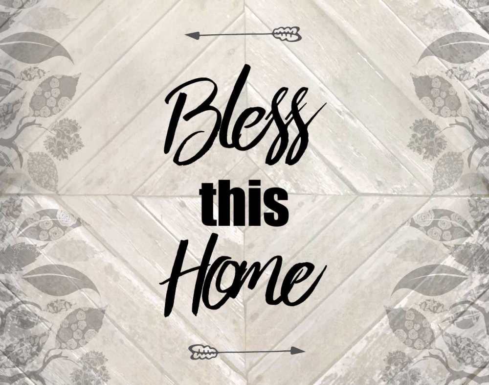 Wall Art Painting id:161813, Name: Bless This Home Quote, Artist: Allen, Kimberly