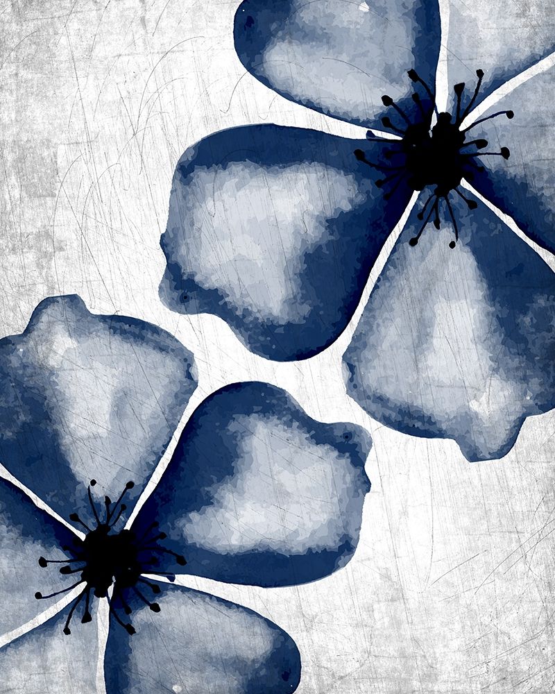 Wall Art Painting id:192091, Name: Navy Blooms 2, Artist: Allen, Kimberly