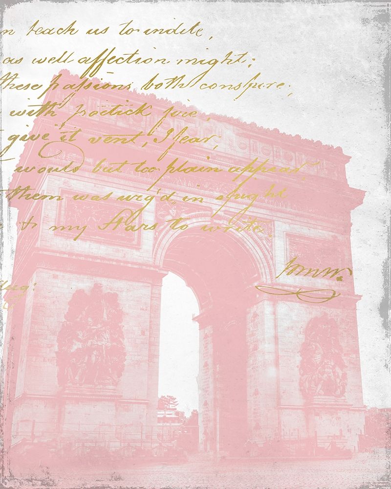 Wall Art Painting id:223360, Name: Paris in Pink 2, Artist: Kimberly, Allen