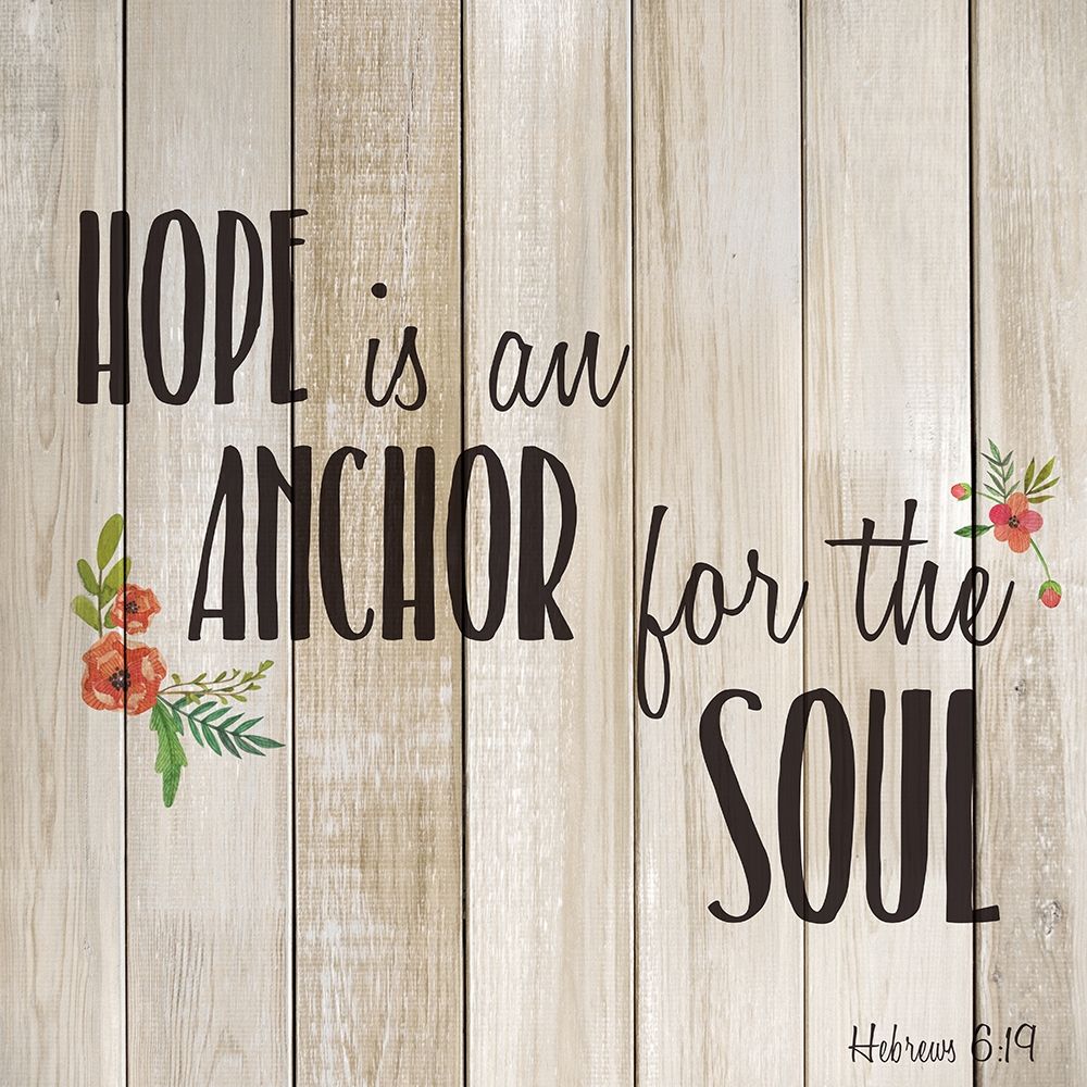 Wall Art Painting id:241156, Name: Hope is an Anchor, Artist: Allen, Kimberly