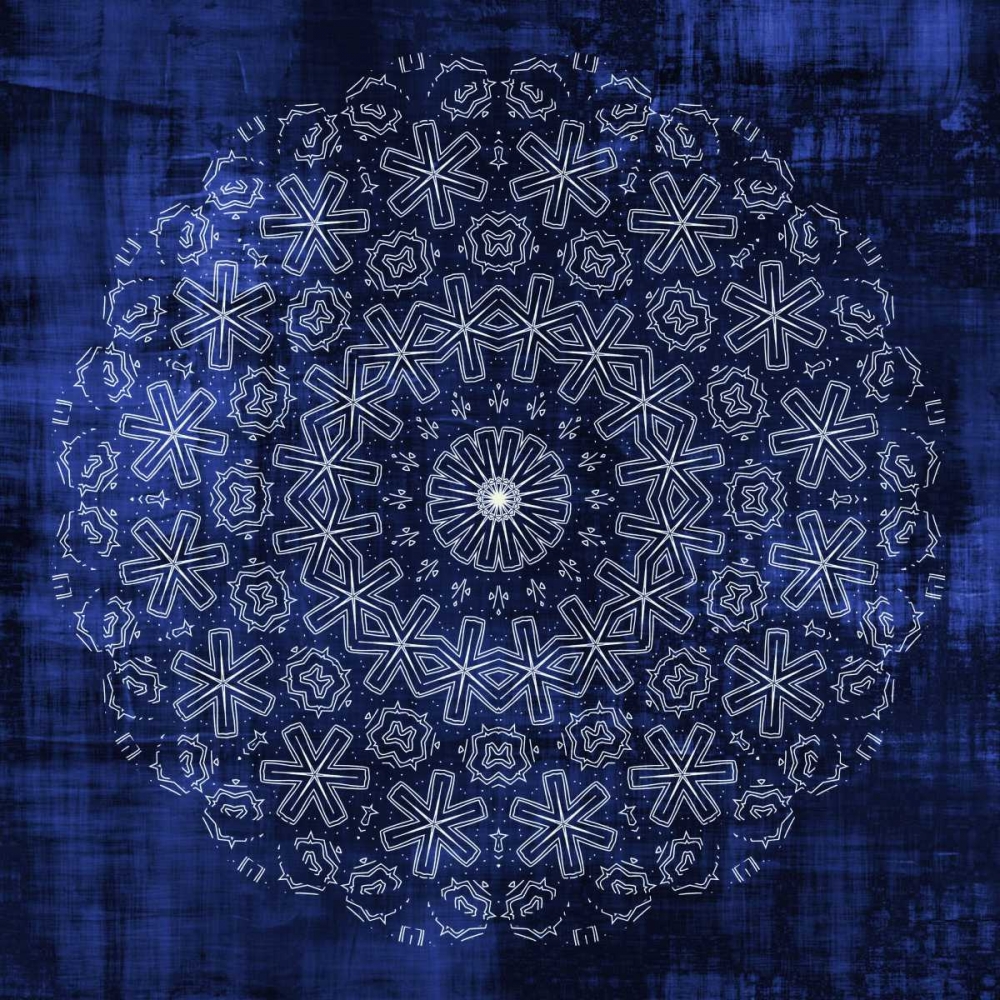 Wall Art Painting id:122002, Name: Indigo Mandala 1, Artist: Allen, Kimberly