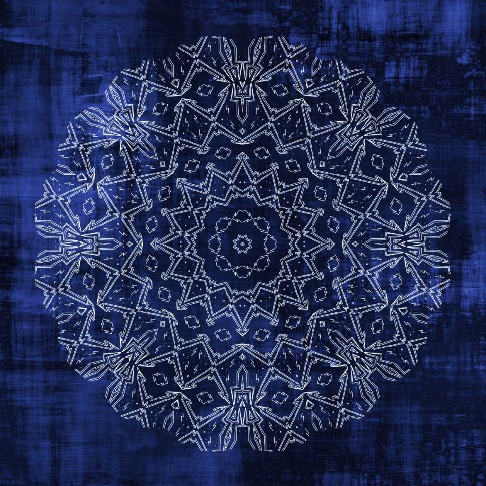 Wall Art Painting id:122004, Name: Indigo Mandala 3, Artist: Allen, Kimberly