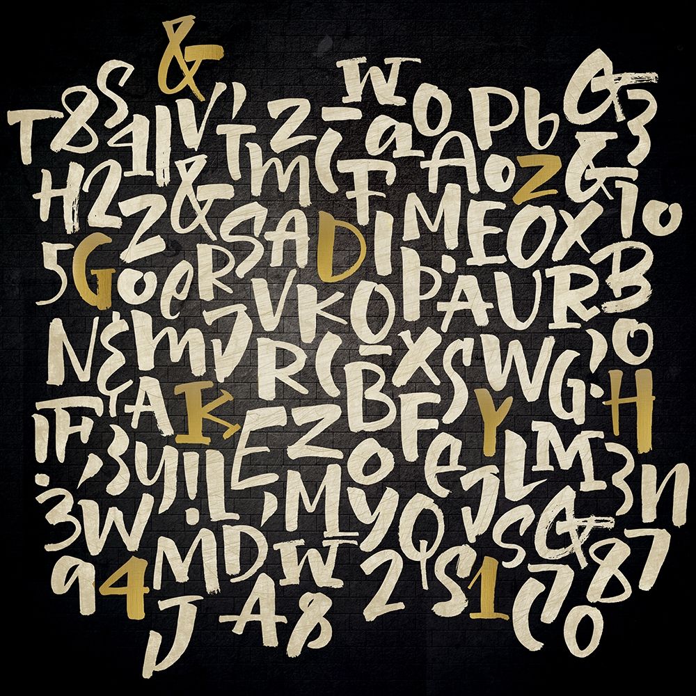 Wall Art Painting id:422560, Name: Letters and Punctuation, Artist: Allen, Kimberly