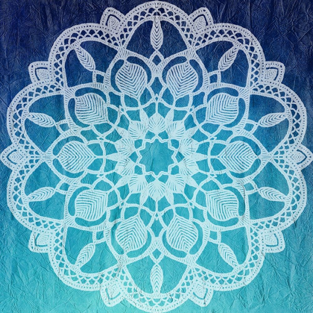 Wall Art Painting id:200517, Name: Indigo Mandala 1, Artist: Allen, Kimberly