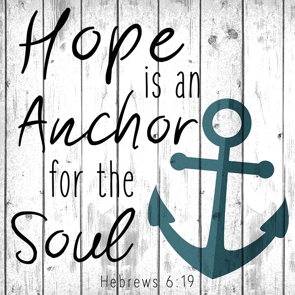 Wall Art Painting id:200626, Name: Hope is an Anchor, Artist: Allen, Kimberly