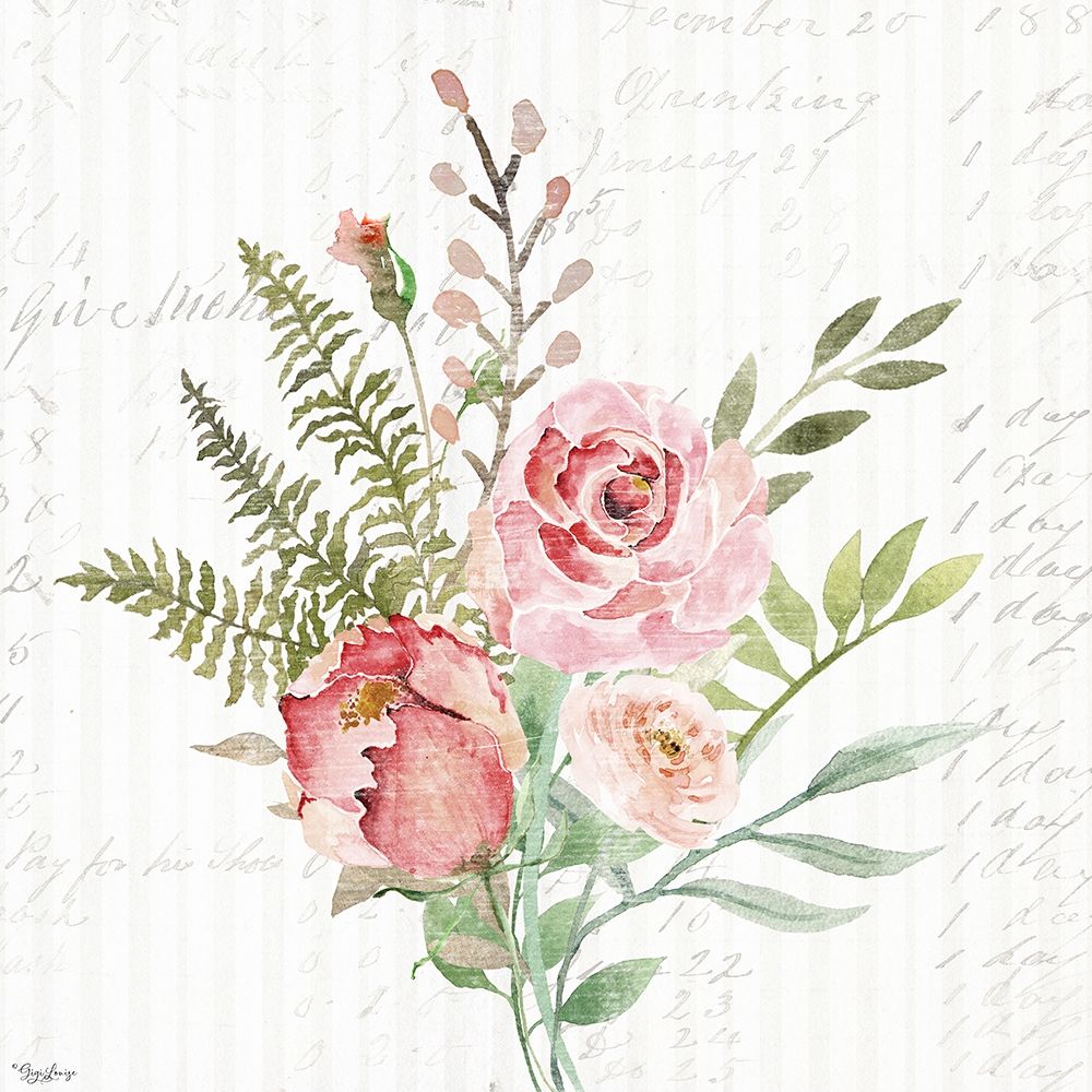 Wall Art Painting id:331558, Name: Wild Floral PINK, Artist: Louise, Gigi