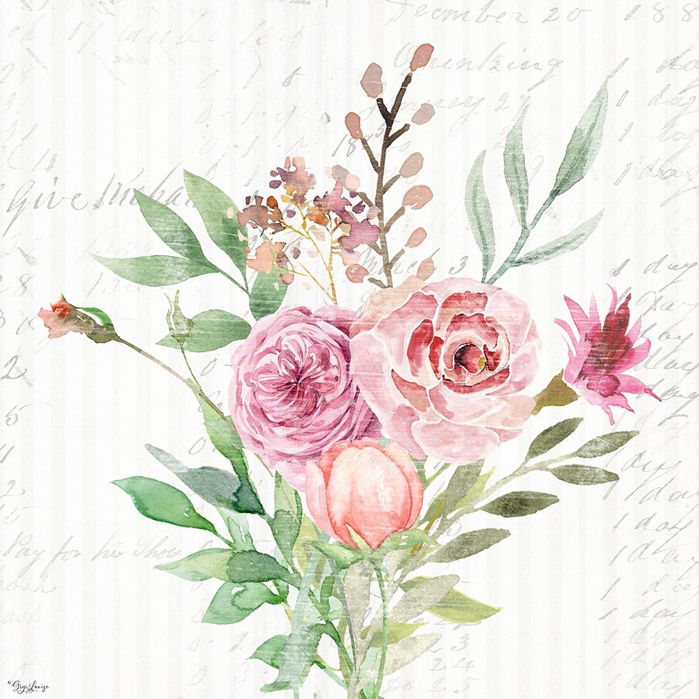 Wall Art Painting id:331559, Name: Wild Floral PINK 2, Artist: Louise, Gigi