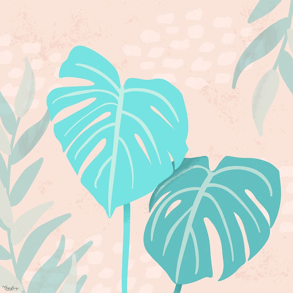 Wall Art Painting id:331575, Name: Tropical Leaves 3, Artist: Louise, Gigi