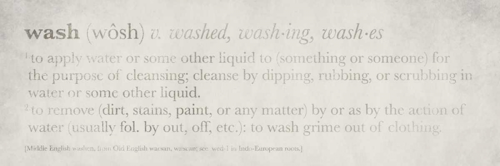 Wall Art Painting id:7543, Name: Definitions - Wash I, Artist: Emery, Kristin