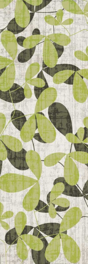 Wall Art Painting id:7555, Name: Cream Green Leaves, Artist: Emery, Kristin