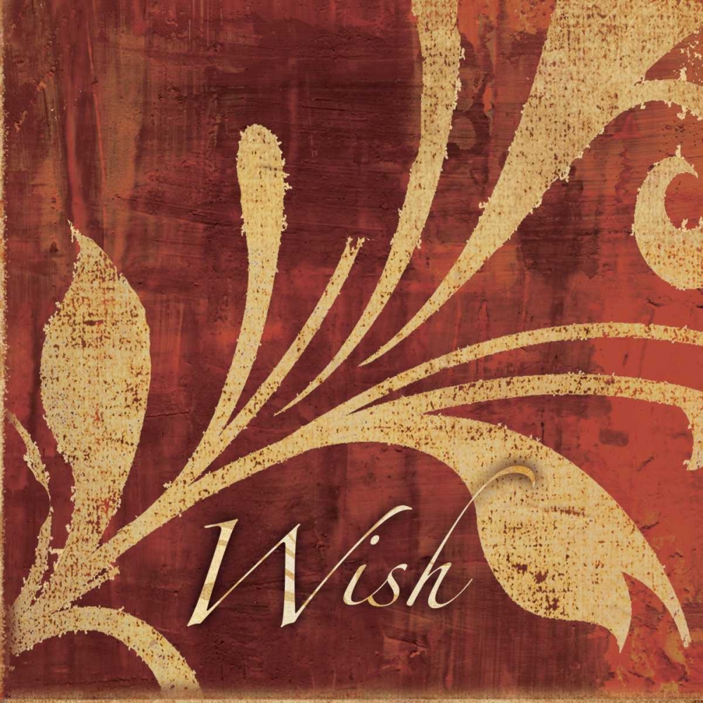 Wall Art Painting id:7728, Name: Red and Gold Wish II, Artist: Emery, Kristin