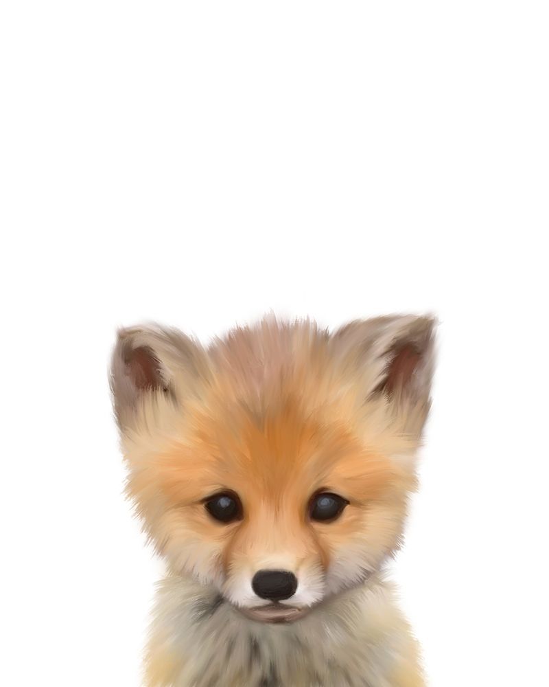 Wall Art Painting id:277059, Name: Baby Fox, Artist: Straatsma, Leah