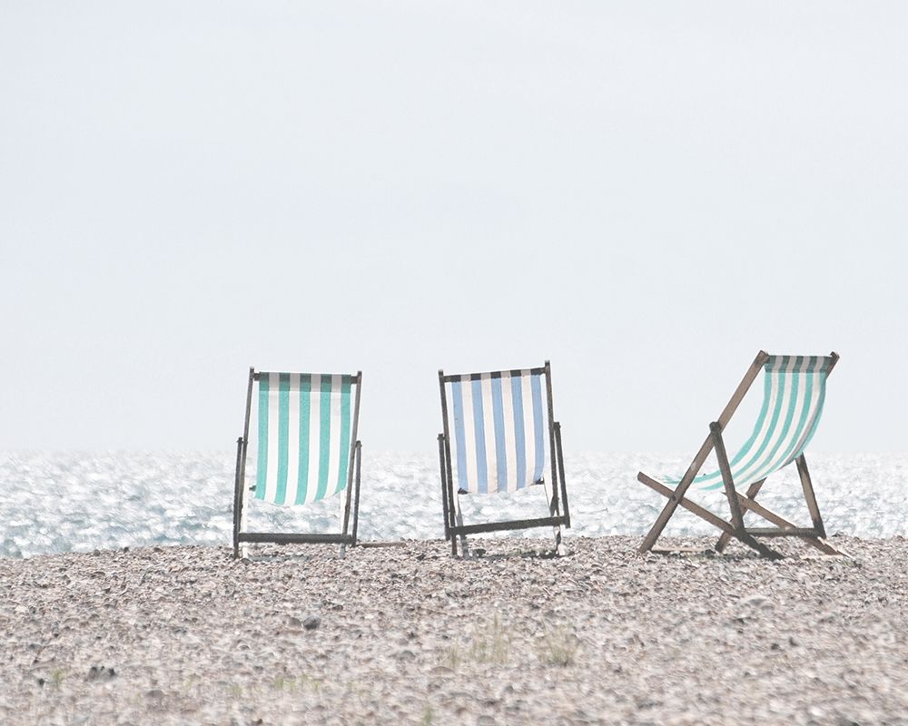 Wall Art Painting id:366636, Name: Beach Chairs, Artist: Straatsma, Leah