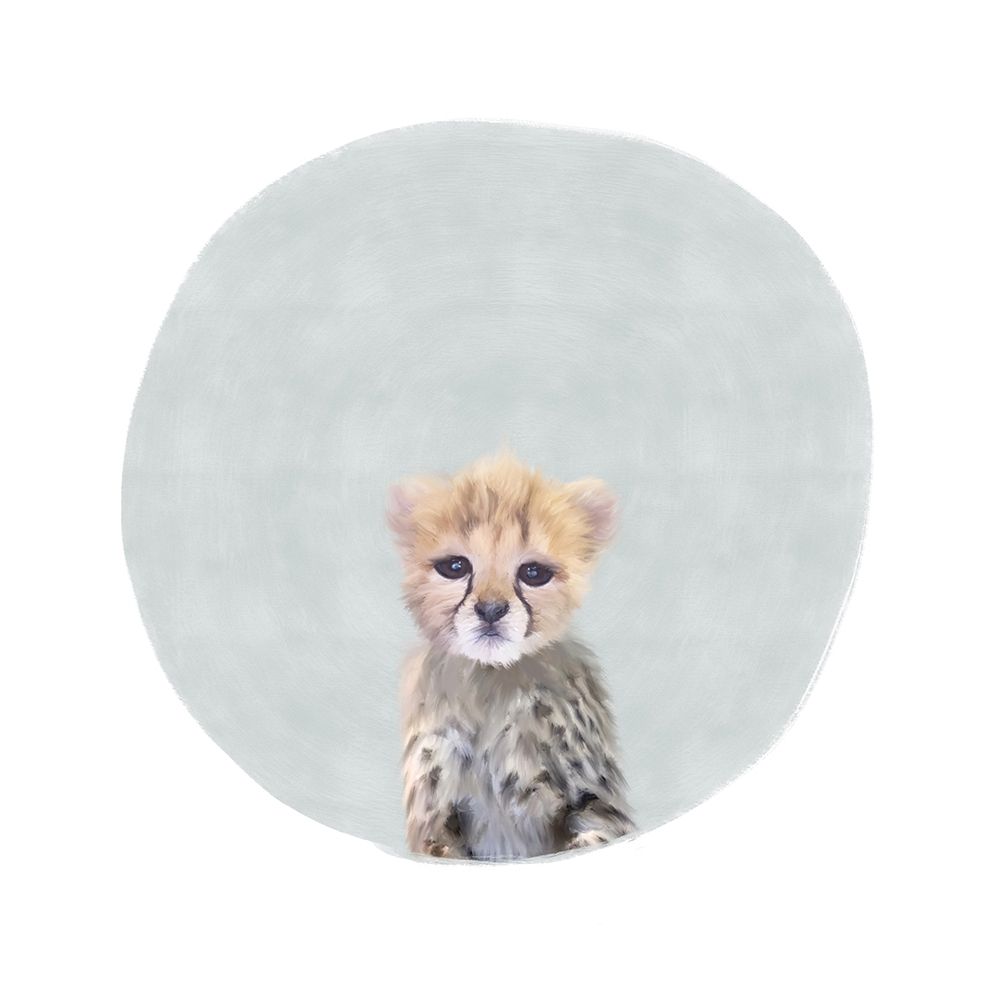 Wall Art Painting id:300118, Name: Baby Cheetah Gray, Artist: Straatsma, Leah