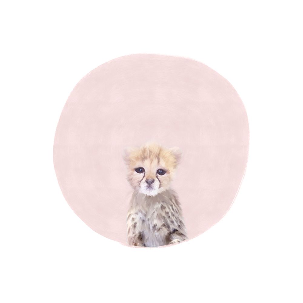 Wall Art Painting id:439230, Name: Baby Cheetah Pink, Artist: Straatsma, Leah