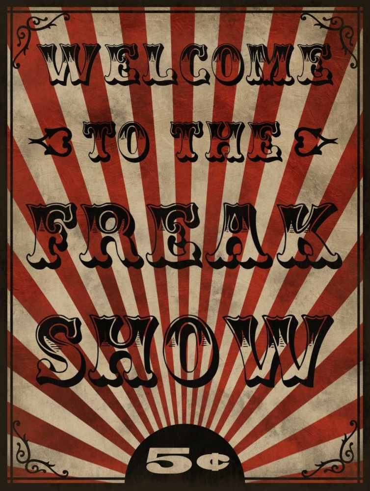 Wall Art Painting id:173841, Name: Freak Show, Artist: Prime, Marcus