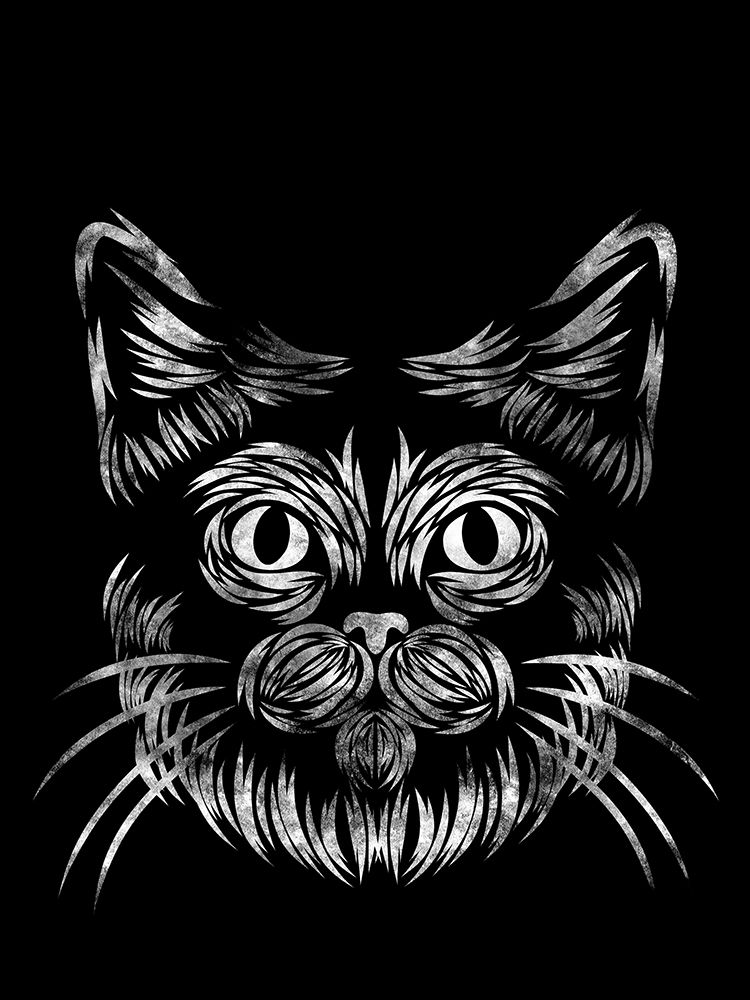 Wall Art Painting id:207957, Name: Cat In The Night, Artist: Prime, Marcus