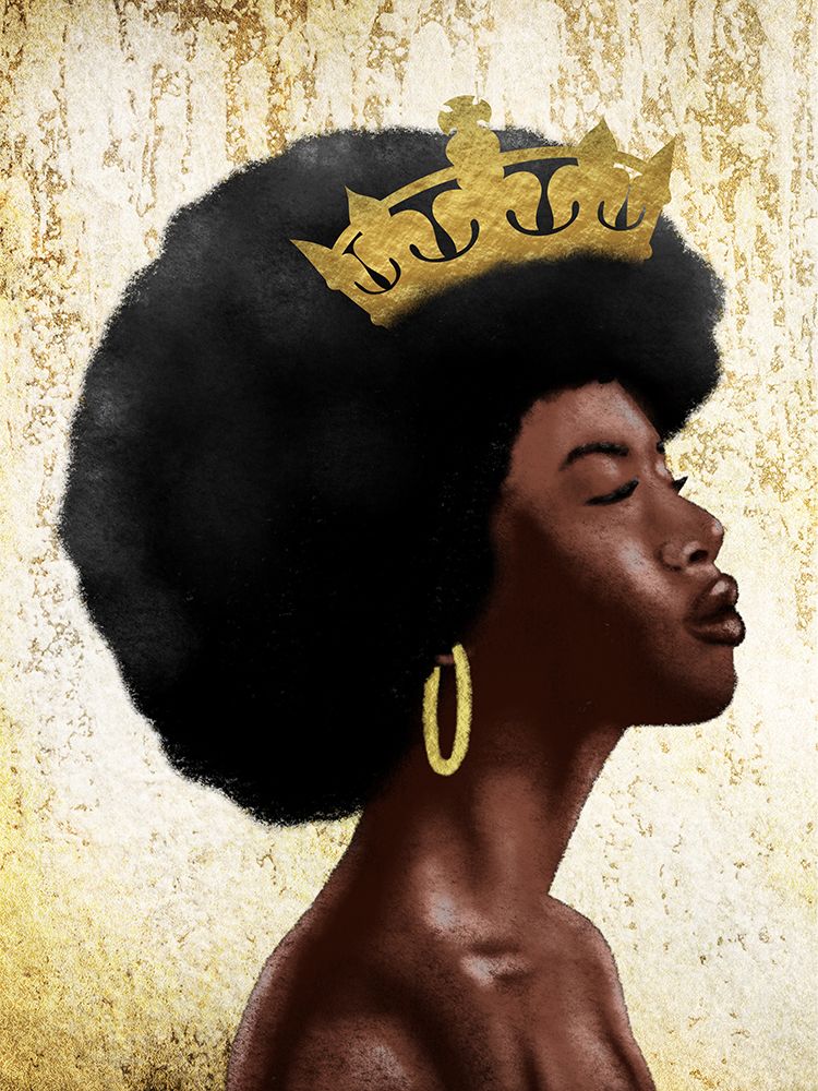 Wall Art Painting id:689559, Name: Afro Queen 1, Artist: Prime, Marcus