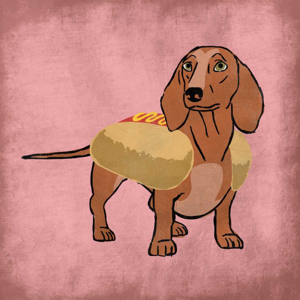 Wall Art Painting id:152619, Name: Hot Dog Cutie, Artist: Prime, Marcus