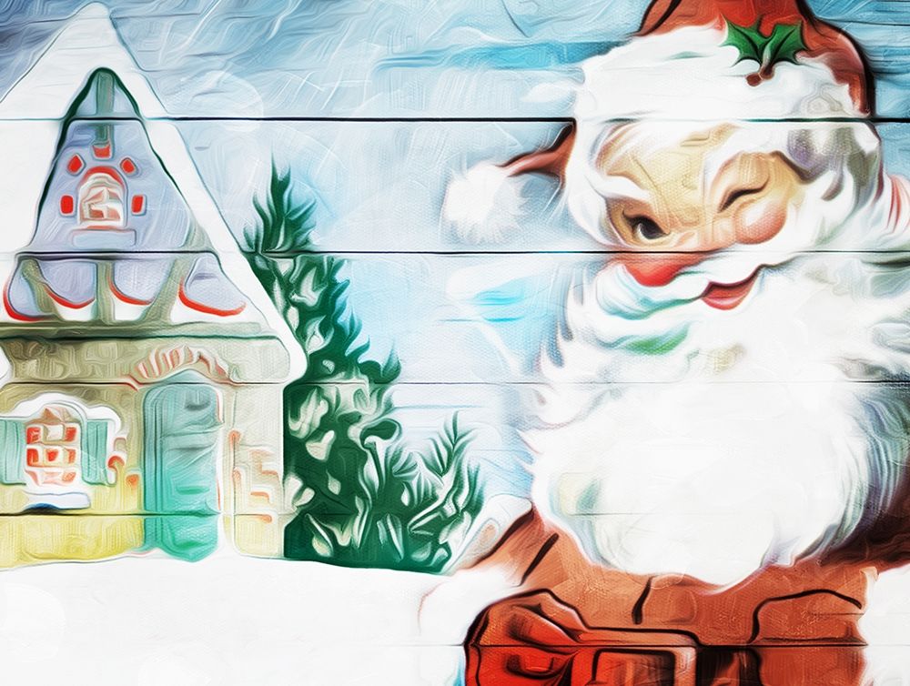 Wall Art Painting id:224354, Name: Winking Santa Painted, Artist: Villa, Milli