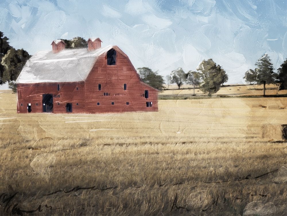 Wall Art Painting id:251318, Name: Farmhouse On The Hay, Artist: Villa, Milli