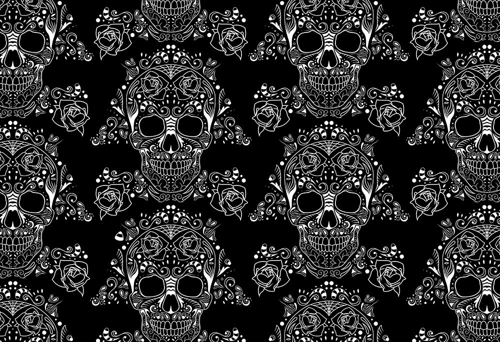 Wall Art Painting id:277313, Name: Halloween Skull Pattern, Artist: Villa, Milli