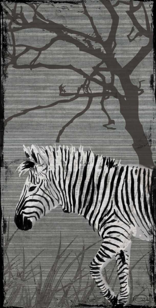 Wall Art Painting id:32065, Name: Grey Zebra, Artist: OnRei
