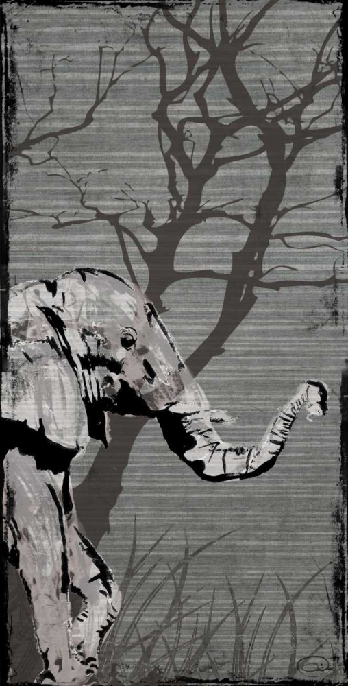 Wall Art Painting id:32067, Name: Gery Elephant, Artist: OnRei