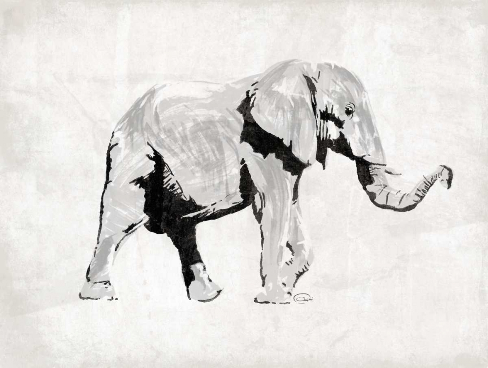 Wall Art Painting id:32138, Name: Elephant Trunk Up, Artist: OnRei