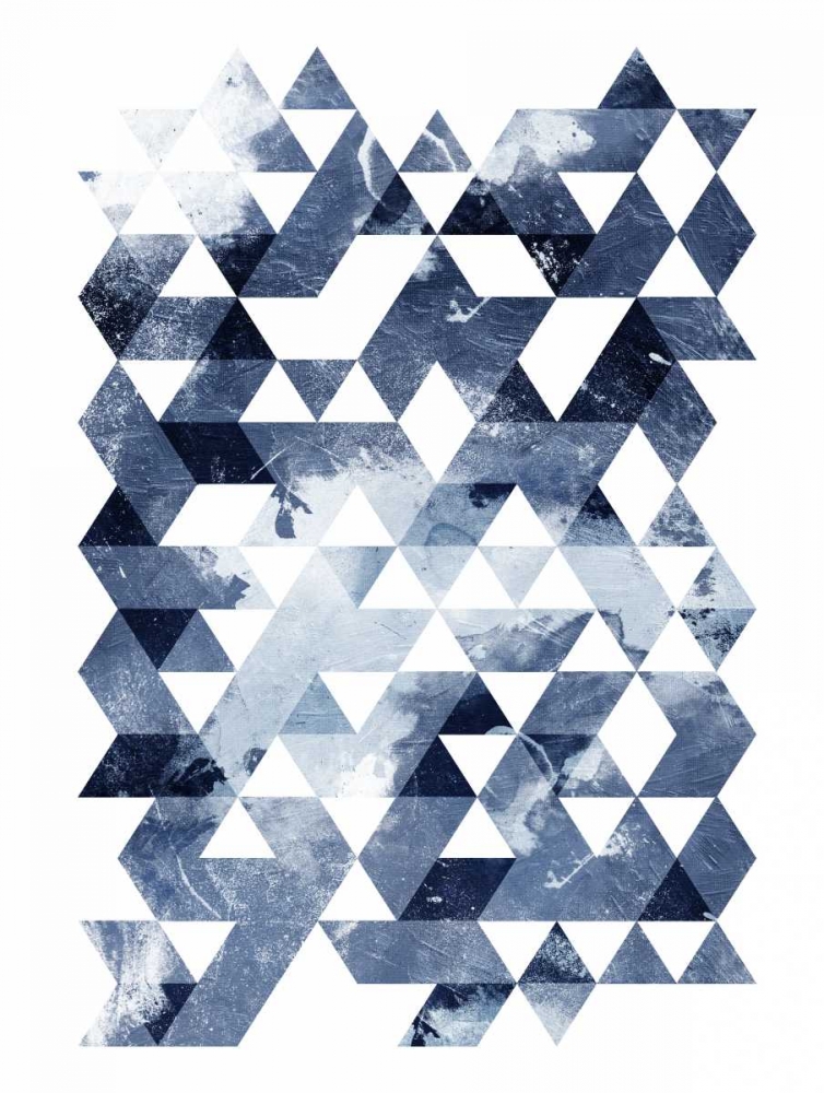 Wall Art Painting id:106782, Name: Blue Triangles, Artist: OnRei