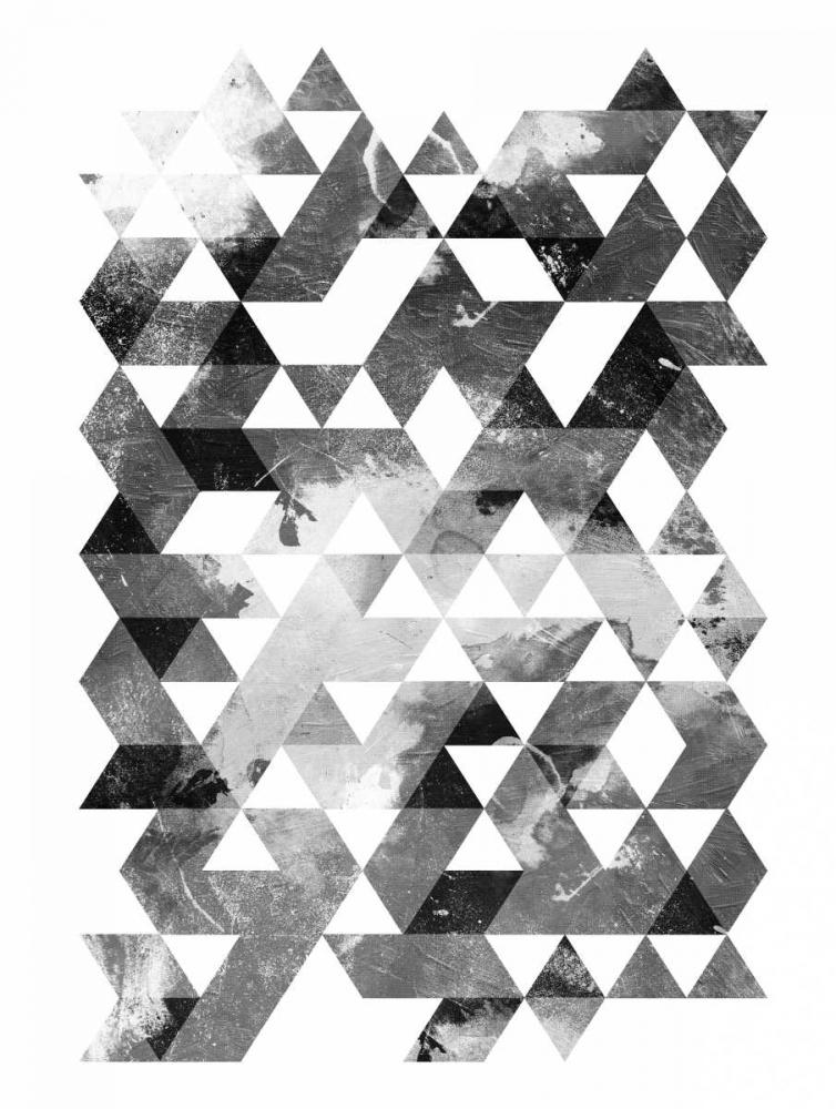 Wall Art Painting id:138521, Name: Black And White Triangles Mate, Artist: OnRei