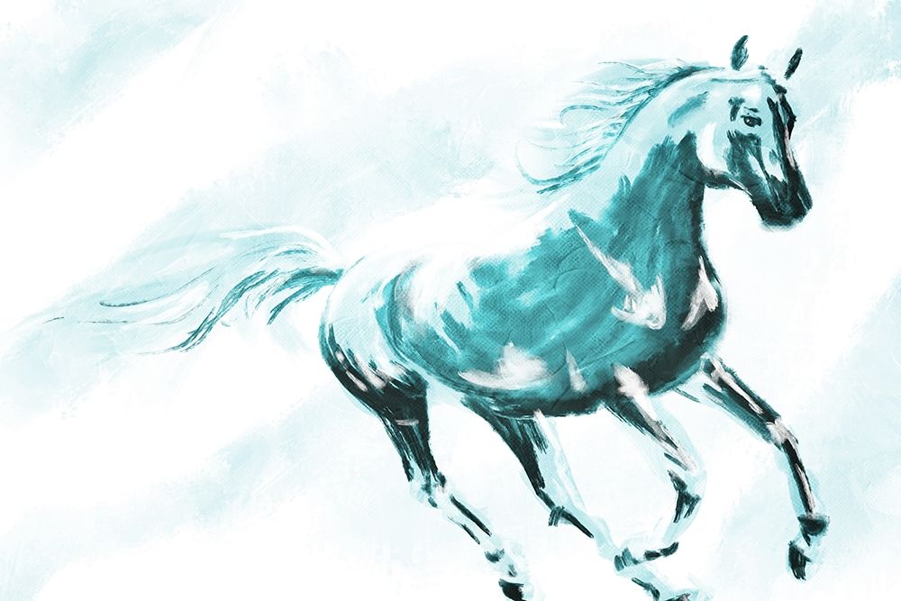 Wall Art Painting id:342366, Name: Running Horse Paint, Artist: OnRei
