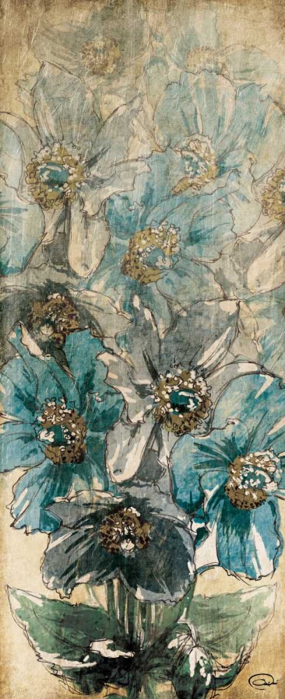 Wall Art Painting id:162226, Name: Decending Florals, Artist: OnRei